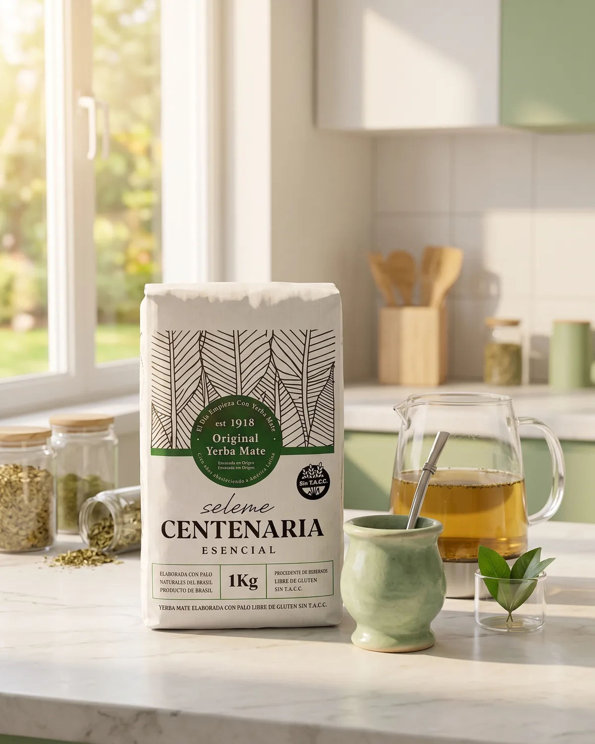 Escena con el paquete de Centenaria Esencial